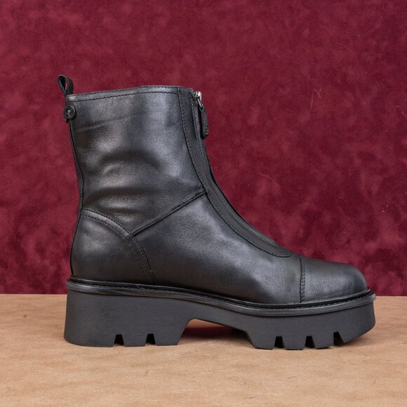 Sam Edelman Women Cooper Black Leather Platform Festival Fashion Zip Boots 10US - Picture 8 of 8